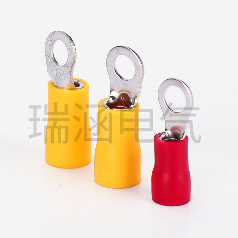 RV2-4 圆形绝缘端头 线鼻子 圆形裸端头 铜鼻子 圆形冷压接线端子