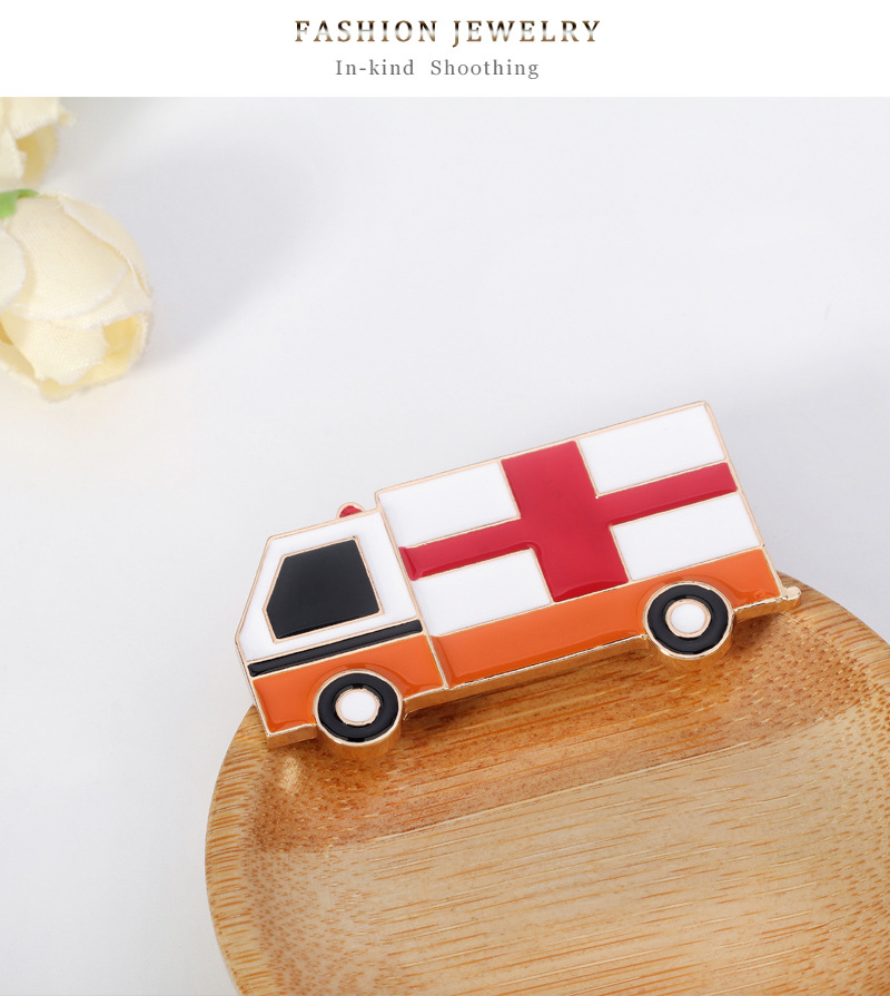 Hot Fashion Simple Medical Corsage Ambulance Alloy Drip Brooch Wholesale Nihaojewelry display picture 9