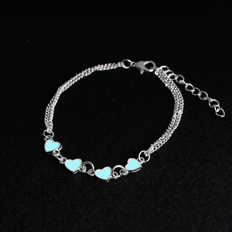new hearttoheart loveshaped heart luminous ladies trendy bracelets jewelry wholesalepicture7