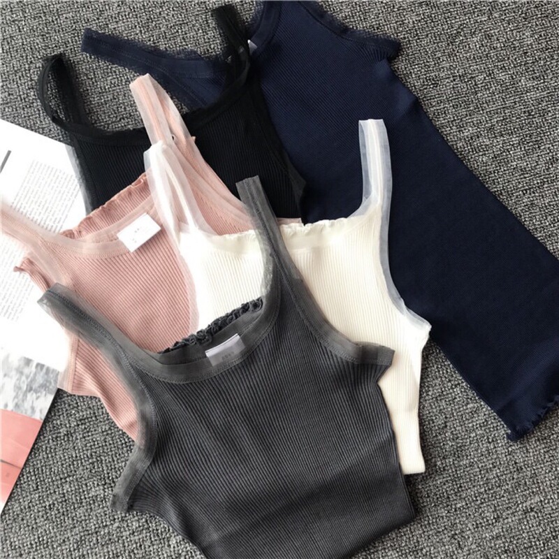 New Spiral Vest Sling Mulberry Silk Organza Large U Beautiful Back Girl Outer Wear