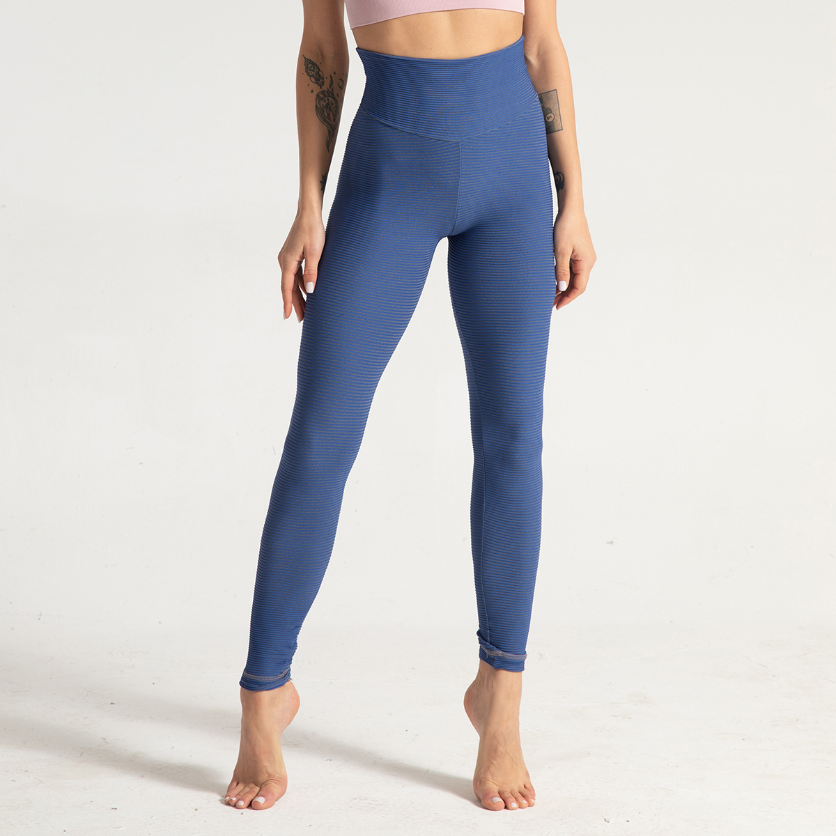 Seamless Striped Fitness Pants NSNS12244