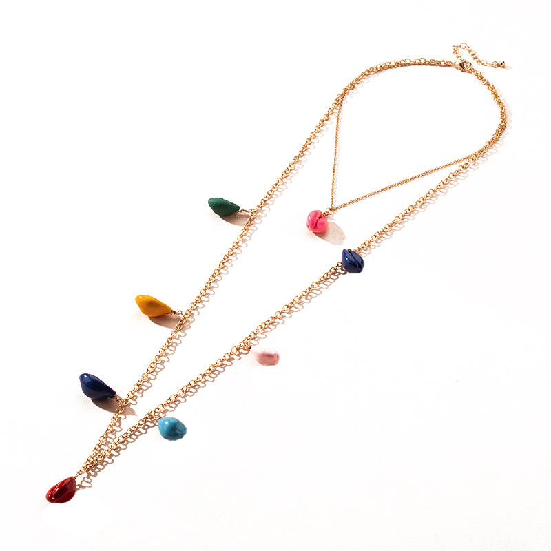 Hot-selling Bohemian Style Colorful Necklace Ocean Shell Necklace Necklace Wholesale Nihaojewelry display picture 7