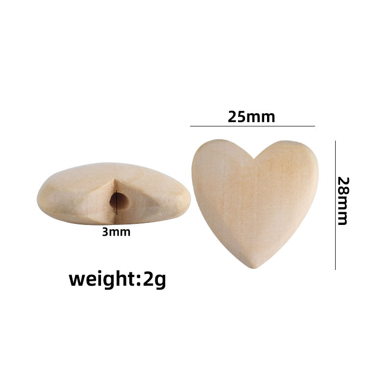 Amor del bebé Hemu melocotón corazón perlas molares pezón de juguete cadena collar mordedor pulsera accesorios la joyería DIY