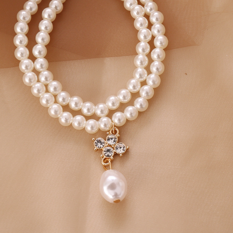 Collar Geométrico De Perlas De Diamantes De Imitación De Moda Al Por Mayor display picture 6