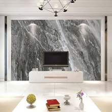 定制北欧简约3D大理石纹理白色灰色电视沙发卧室背景墙壁纸墙布