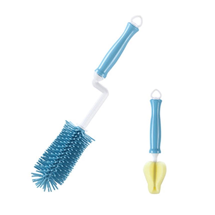Silicone bottle brush with glass, plus size
