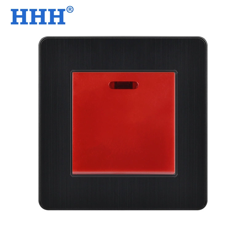 86 Type double -knife dual break 20A AND power power supply bipolar strip indicator light switch air -conditioning water heater socket surface