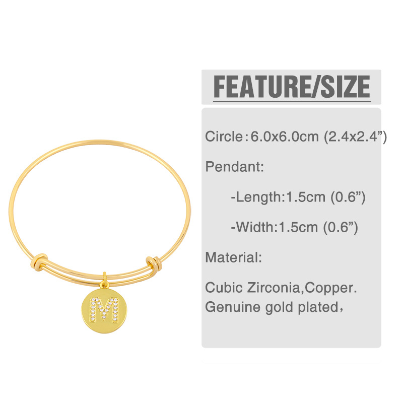 bracelet popular push-pull bracelet 26 alphabet bracelet creative alphabet bracelet wholesale nihaoj