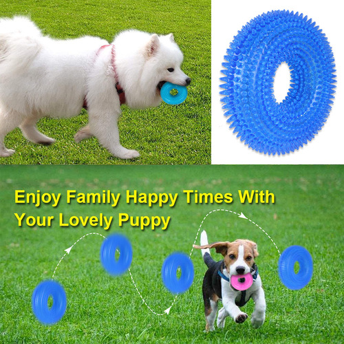 Amazon AliExpress Dog chewing and chewing toys TPR thorn ring chewing and chewing resistant pet teething interactive toys