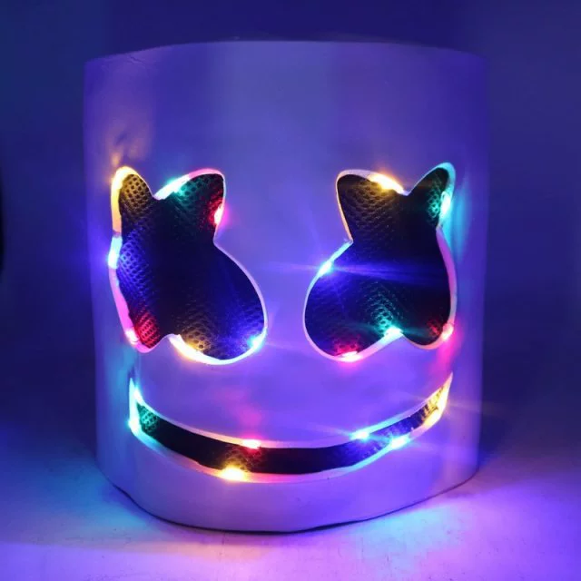 Хэллоуин-маска Eva Marshmello с головной маской маска маска маска маска Нажиматель предлока для танца Хэллоуина