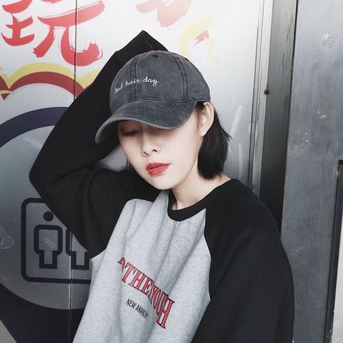 Baseball Cap Men's Versatile Retro Vintage Worn Out Water Washed Embroidery Ins Baseball Cap Women's Couple Chic Sun Hat 