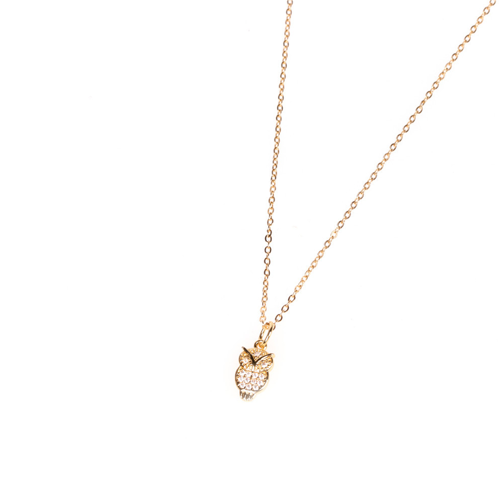 Wholesale Fashion New Smart Angel Niche  Micro Diamond Copper Pendant Necklace For Women display picture 10