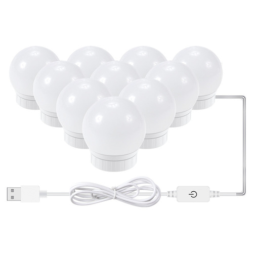 Mirror headlight mirror light led bathroom vanity Hollywood bathroom fill light cosmetic light bulb dimmable cross-border