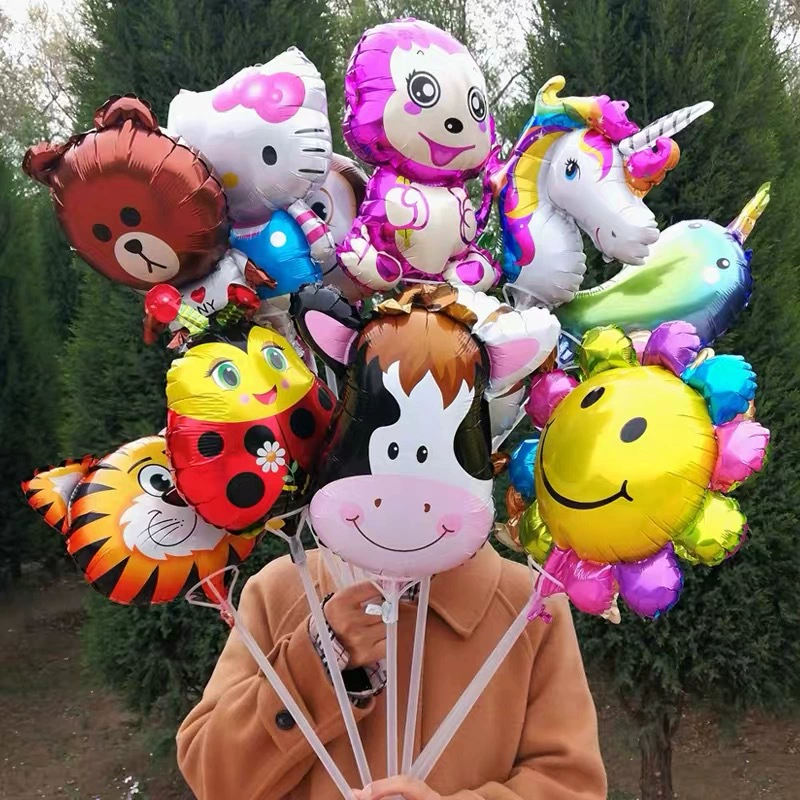 Алюминиевая пленка Интернет знаменитости газовый шар оптом различные детские мультфильмы офлайн Продвижение push Scan код активность небольшой подарок дренаж