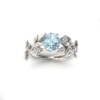 Blue diamond, accessory for princess, wedding ring, wholesale, wish, European style