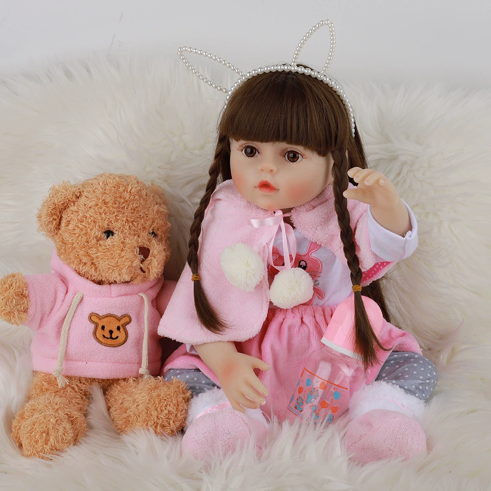Кукла Total Plastic Simulation Baby Rebirth Doll Toys Silicone Reborn Doll 18 '' 48см