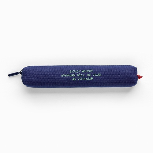 Hengpin Stationery Mini Canvas Pencil Bag Primary School Candy Color Stationery Bag Children's Simple Denim Pencil Case