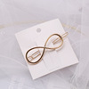 Sophisticated hair accessory, metal pin, hairgrip, European style, simple and elegant design