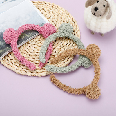 创意韩版洗脸发带小熊多色网红洗脸可爱卡通发饰头箍|ms