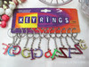 Acrylic keychain with letters, transport with zipper for beloved, 26 pieces, English letters, Birthday gift