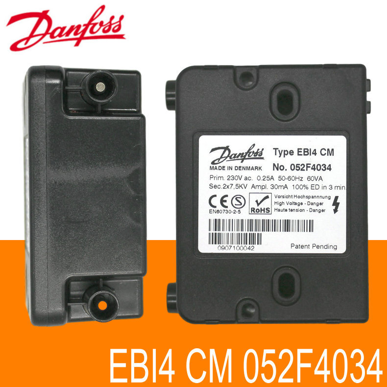 Danfoss点火变压器TYPE EBI4 CM No.052F4034 双极2*7.5KV 100%ED