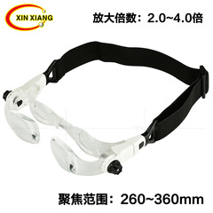 New style glasses wearable 2x-4x magnifying glass for reading, calligraphy and painting appreciation, mobile video and movie watching
