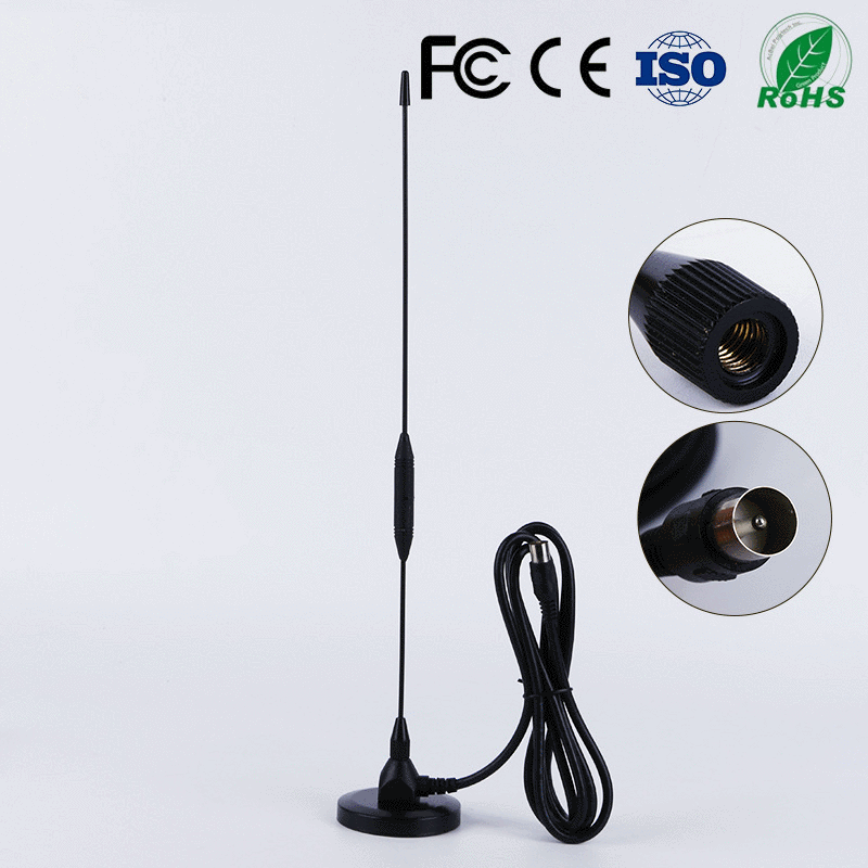 厂家供应DVB-T地面波吸盘天线 注塑杆天线全向高清数字电视天线