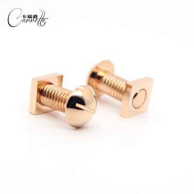 new pattern originality personality French shirt shirt Cufflinks Sleeve nail Rose Gold screw modelling Cuff goods in stock