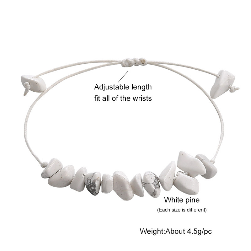 Fashion Irregular natural stone rope Beaded Bracelets 1 Piece