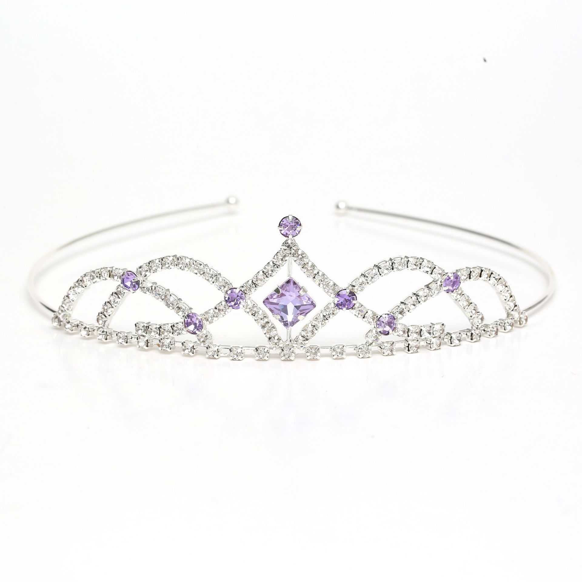 Tocado de la Corona nupcial europeo y Americano niñas cabeza de la corona de los niños Crystal rhinestone diadema XZ002