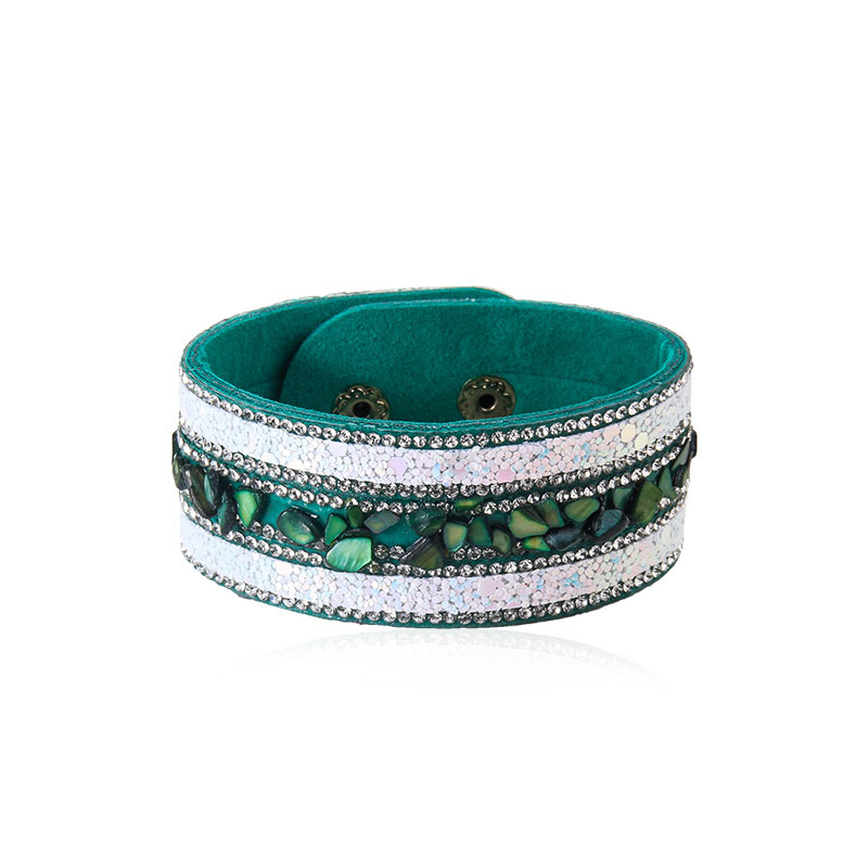Fashion irregular colorful crystal gravel bracelet