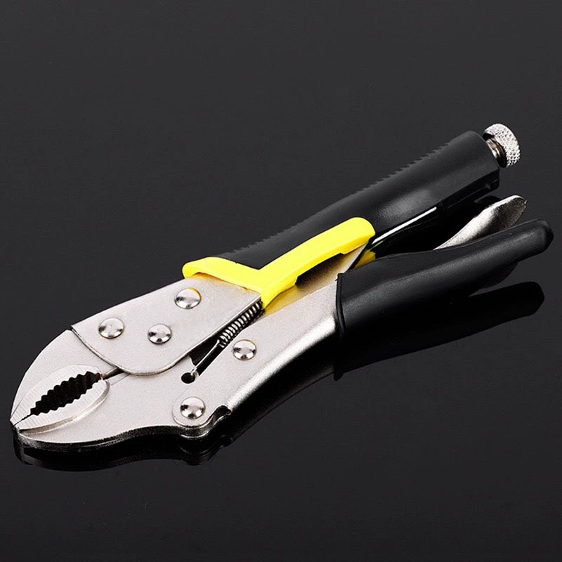 Manufacturer direct plastic handle round mouth Highlight multi -function multi -function universal hand manual force fixed pliers 7 inches 10 inches