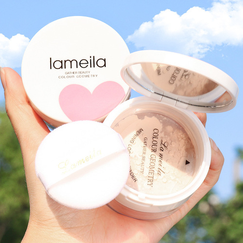 Setting loose powder, light and oil-controlling powder, matte, not easy to remove makeup, brightening, long-lasting concealer, waterproof setting powder