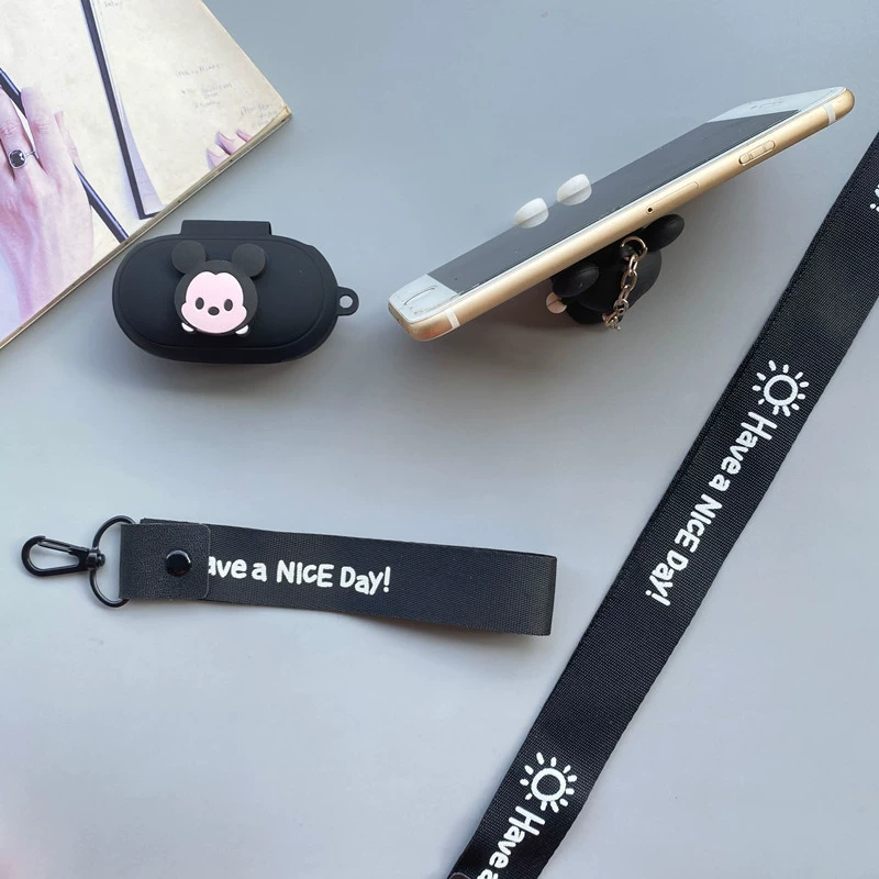 Samsung, compatible wireless protective case, cartoon silicone headphones, 2019, bluetooth, fall protection