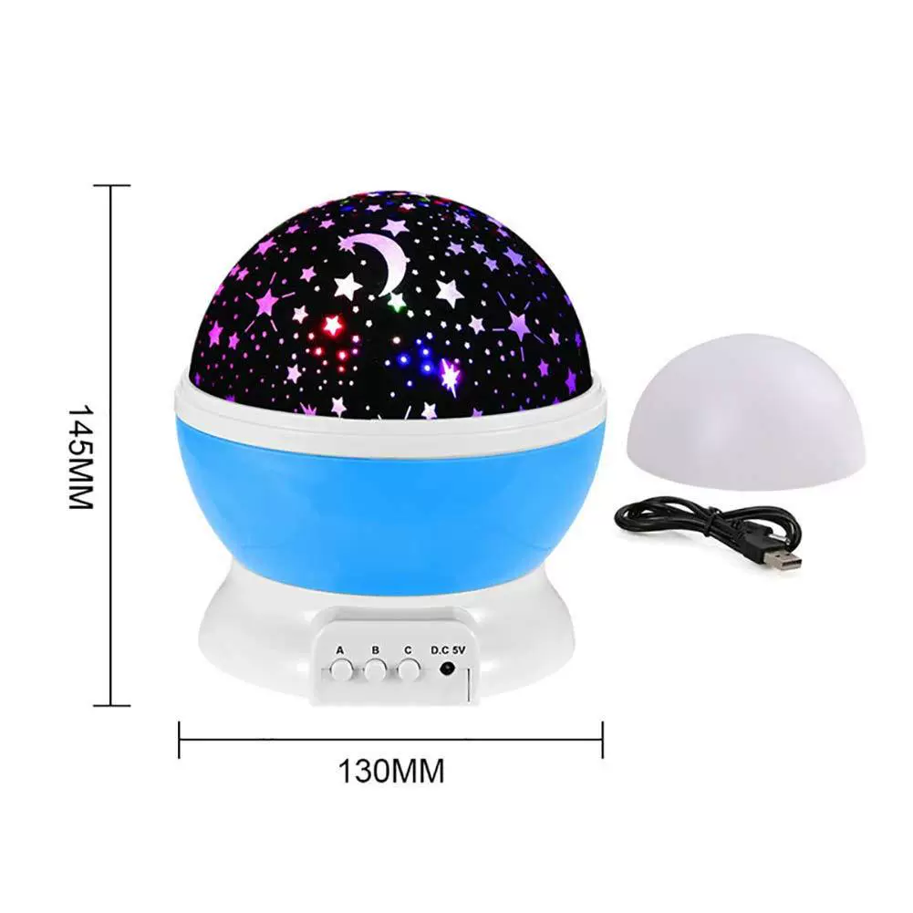 LED rotating starry sky, lamp with projector, lantern for bed, Amazon, Birthday gift