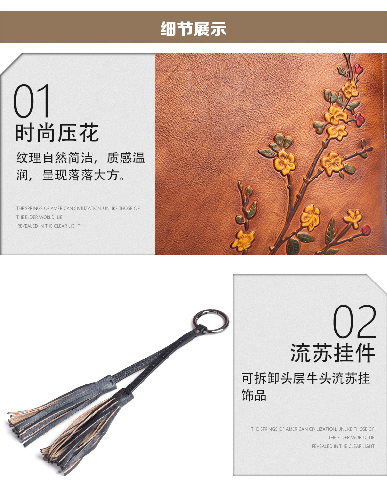 Túi xách tay nữ da bò cao cấp phong cách cổ điển dung lượng lớn — Đen cổ điển, Đỏ cổ điển, Nâu cổ điển chi tiết 20