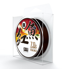 Wooden 100m Red Fish Nylon Line for Sea Fishing and Casting Fishing Gear Wholesale Transparent Nylon Fishing Line Leader Line