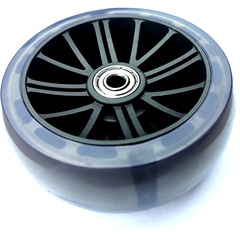 Manufacturer 11cmpvc Flash Wheel Castor for Toys Tricycles Shock Absorbing Silent Sunflower Polyurethane Wheels