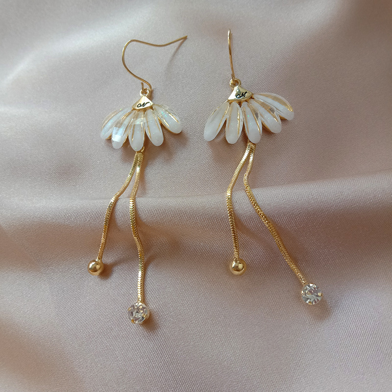 Korean Tassel Long New Earrings  Wholesale display picture 5