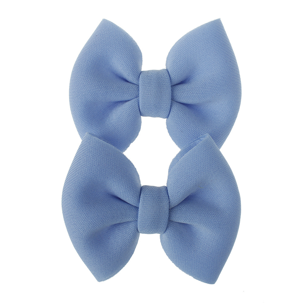 Children Hairpin Hairpin New Solid Color Bow Hair Accessories Wholesale Nihaojewelry display picture 17