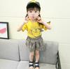 Summer set heart-shaped, T-shirt with bow, Korean style