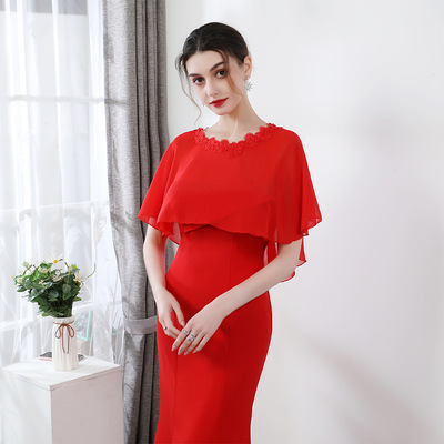 Large bride Shawl summer Lace Thin section Sequins Wedding dress cheongsam marry bride Shawl