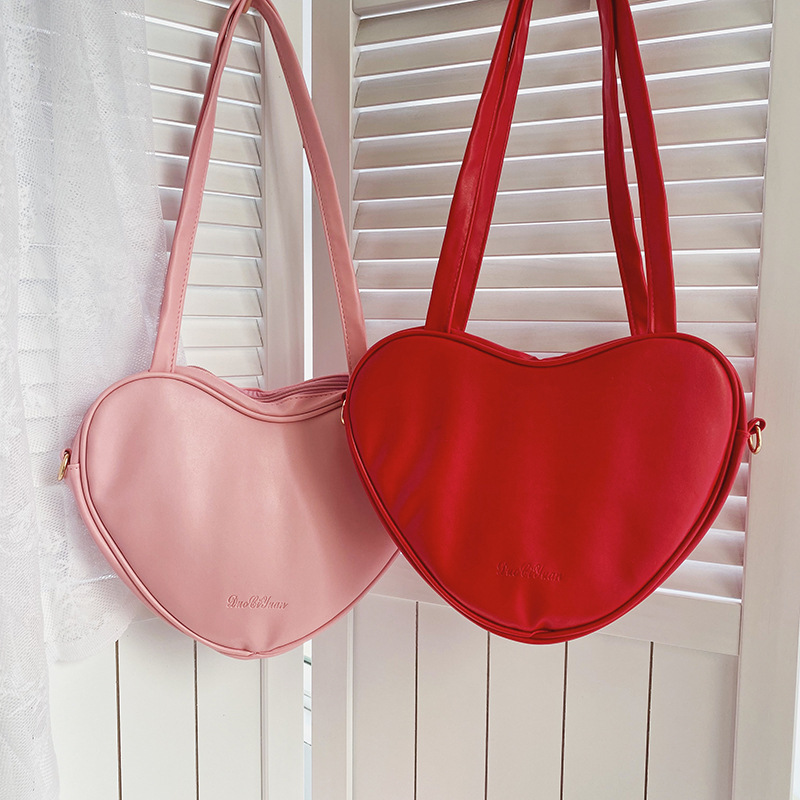 New Korean Fashion Heart-shaped Shoulder Bag Armpit Bag Harajuku Wild Large-capacity Bag Wholesale Nihaojewelry display picture 78