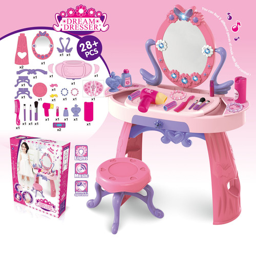 Girls' play house children's makeup toy dress-up princess makeup birthday gift for 6-7-8 year old girls