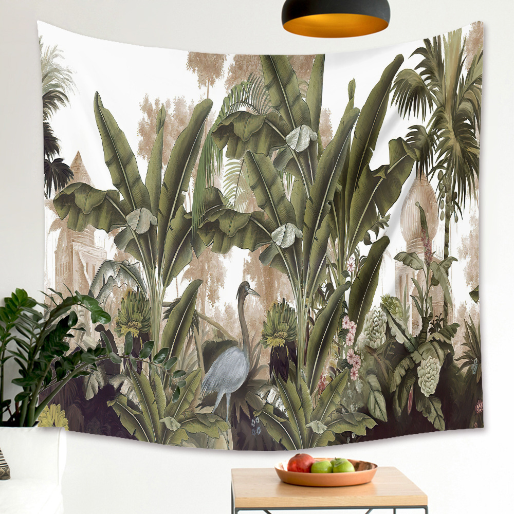Jungle tropicale plante verte tapisserie maison chambre dcoration en gros Nihaojewelrypicture5