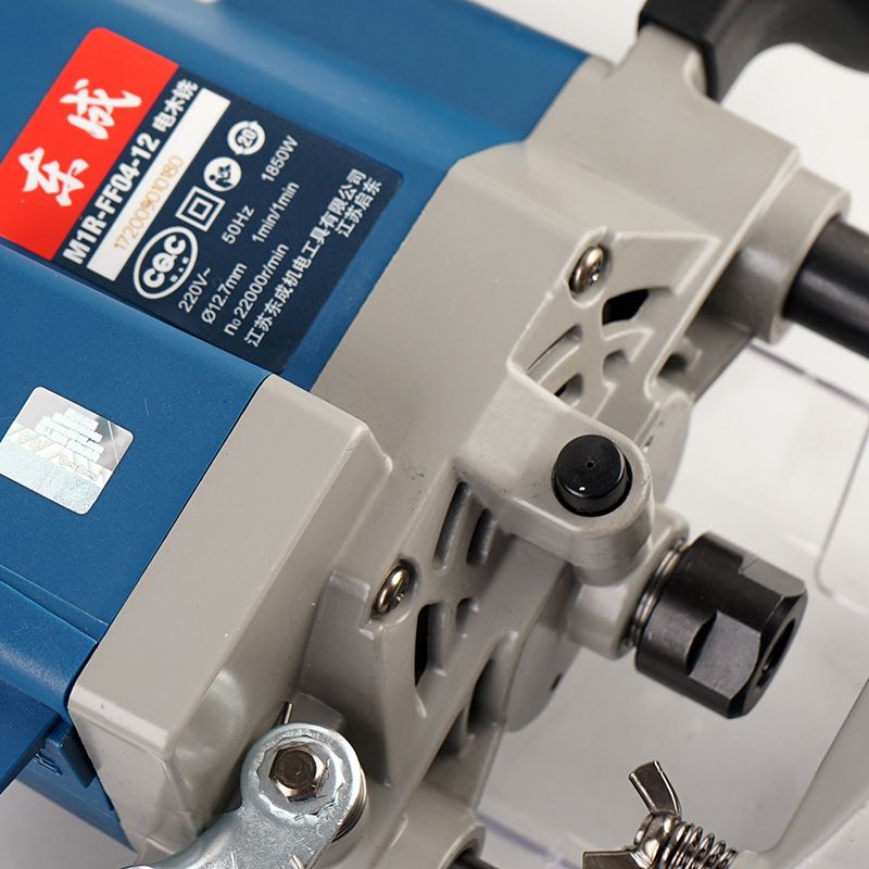 Venta al por mayor Dongcheng baquelita M1R-FF04-12 de fresado máquina de grabado eléctrica ranurado máquina de recorte engrosada base