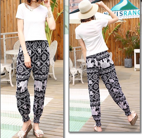 Pantalon léger femme en coton - Ref 3429990 Image 9