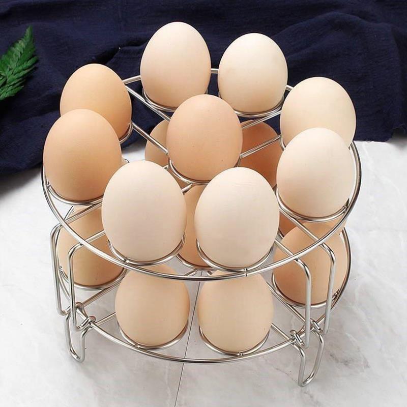 不锈钢多功能蒸蛋架蒸菜可重叠三角蒸架烹饪支架电饭锅压力锅蒸架|ms