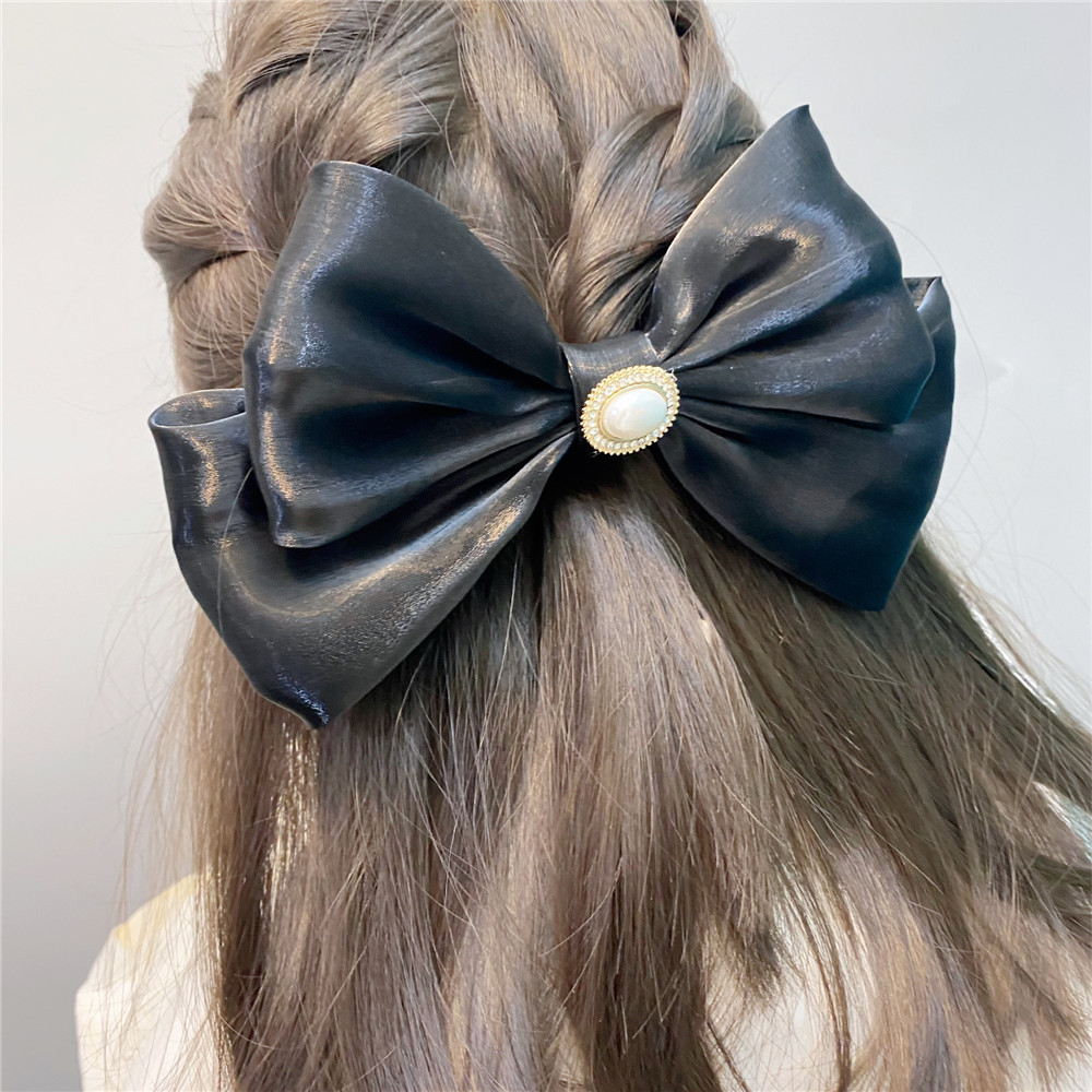 Trendy Fabric Large Double-layer Bow Hairpin display picture 13