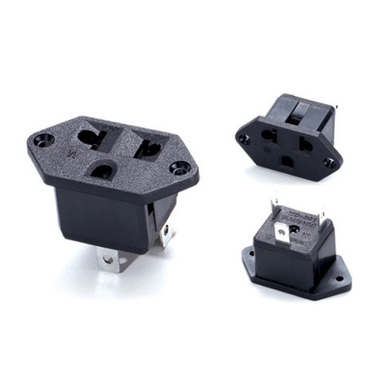 美標嵌入式螺絲固定插座 巴西暗裝插座帶螺絲孔 UPS不間斷插座